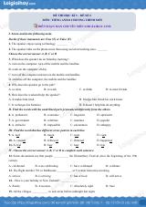 Đề số 2 - Đề kiểm tra học kỳ 2 - Tiếng Anh 8 mới